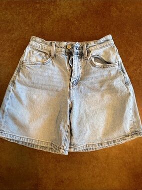Women's Flying Monkey Light Blue High-Rise Denim Shorts size 24
